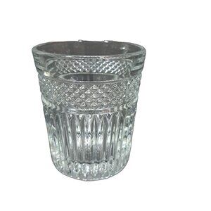 Libbey Radiant Double Old Fashioned Drinking Glass Clear Diamond Pattern